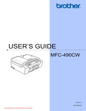 brother mfc490cw user manual Epub