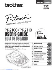 brother pt 2110 printers owners manual PDF