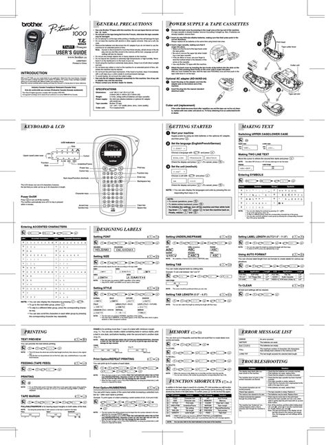 brother user guide download Doc