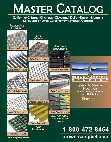 Brown And Campbell Catalog