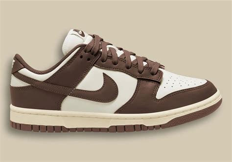 brown and white nike