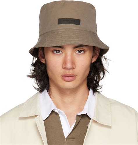 brown bucket hat