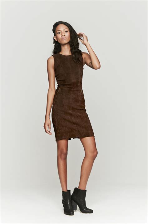 brown dress and black boots