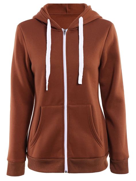 brown hoodies women's