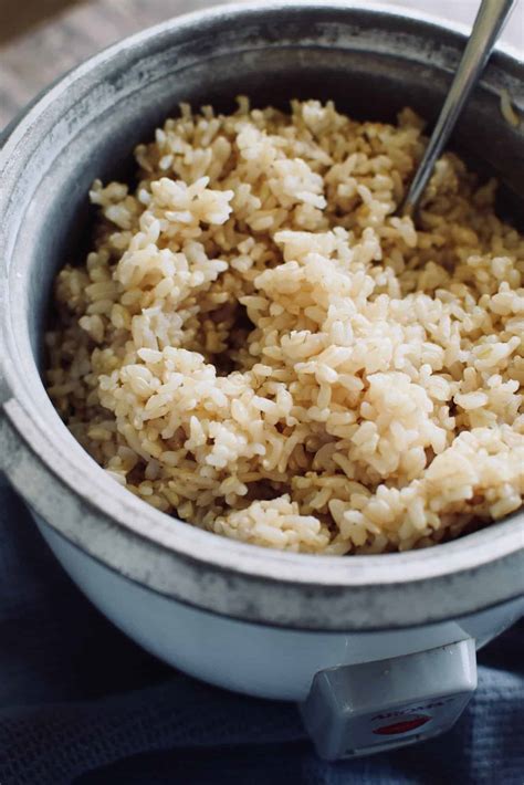 brown rice in rice cooker