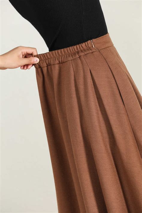 brown women's skirt