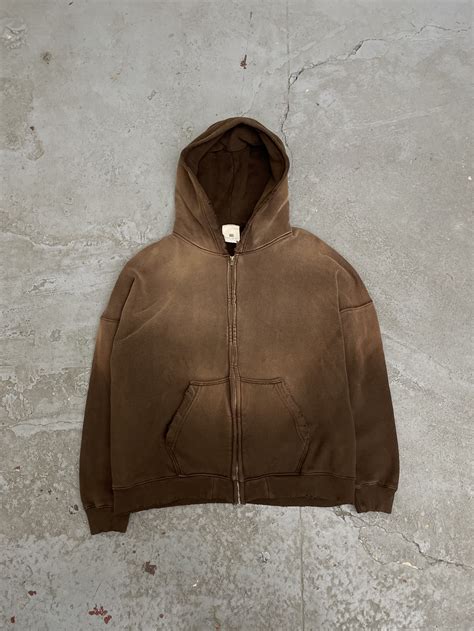 brown zip up