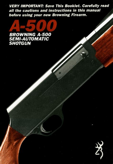 browning a500 shotgun manual PDF