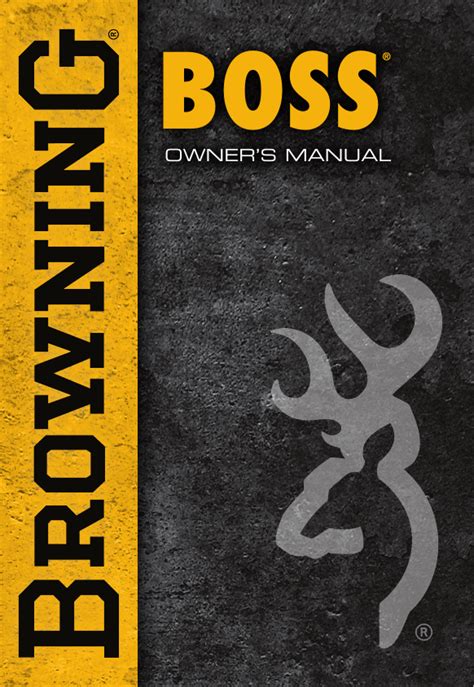 browning boss owners manual PDF