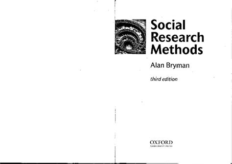 bryman social research methods 3rd edition Doc