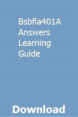 bsbfia401a-answers-learning-guide Ebook Reader
