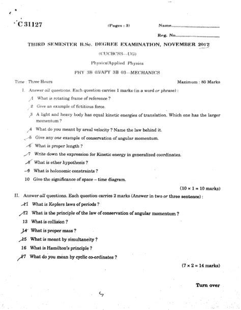 bsc 3rd year physics question papers Kindle Editon