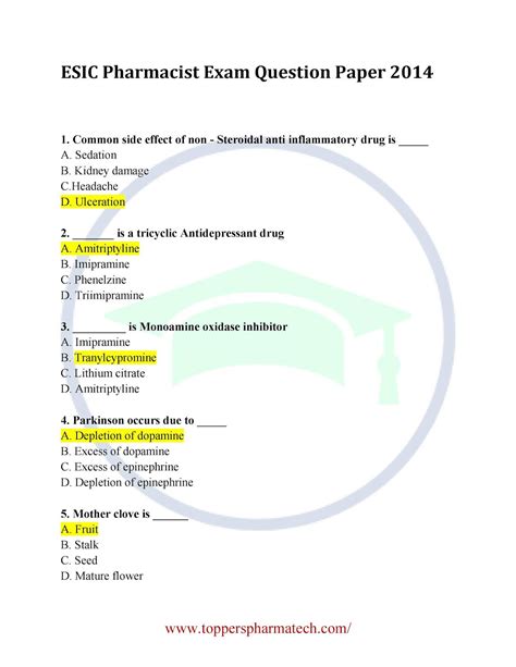 bsf pharmacist question paper download Reader