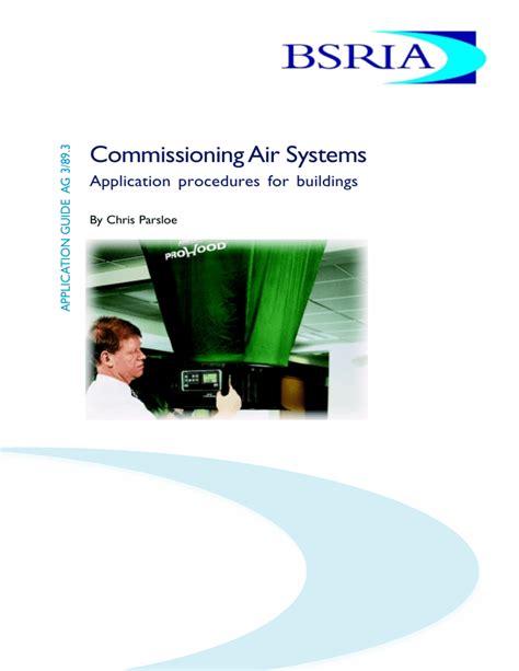 bsria application guide commissioning air systems PDF