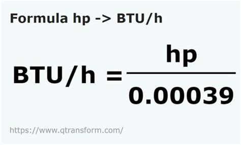 btu a hp