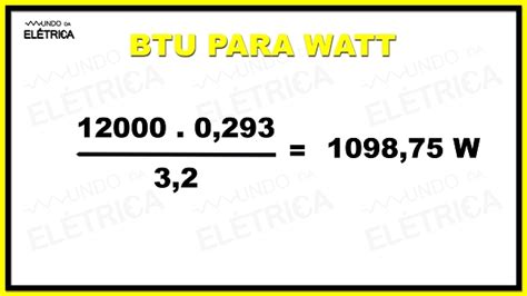 btu in watt