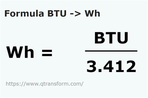 btu to watt hour