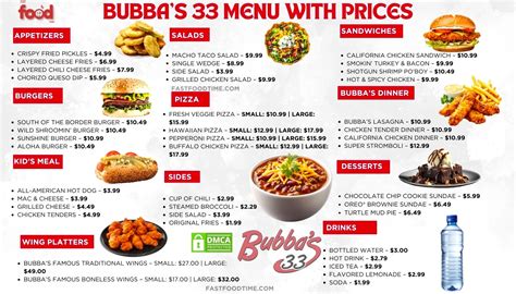 bubbas dallas menu prices Epub