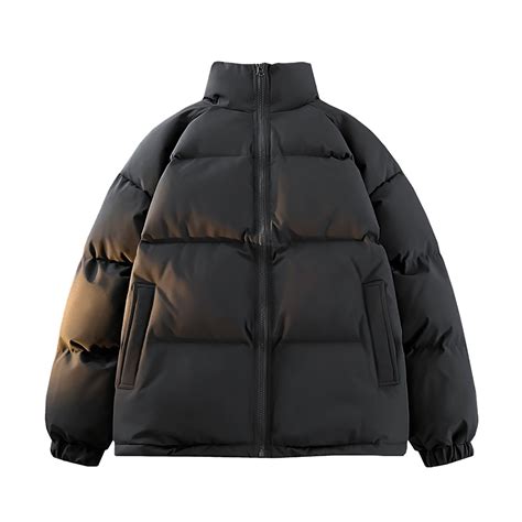 bubble coat black