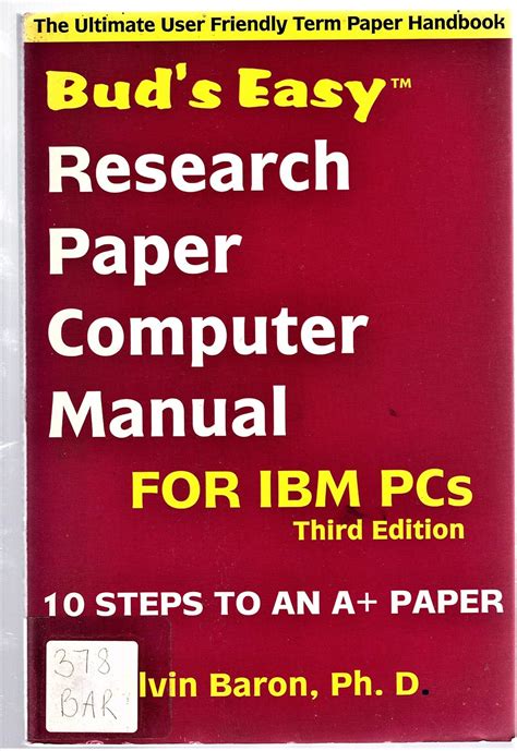 buds easy research paper computer manual Reader