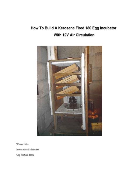 build a kerosene egg incubator Ebook PDF