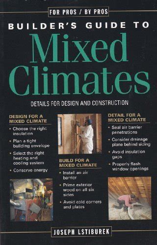 builders guide to mixed climates details for design and construction Reader