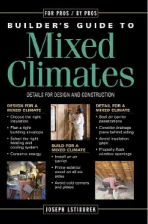 builders guide to mixed climates details for design and construction Reader