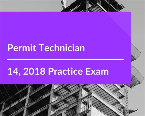 building permit technician practice test PDF