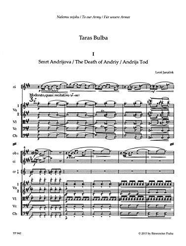 bulba rhapsodie orchester studienpartitur urtextausgabe Kindle Editon