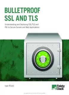 bulletproof ssl and tls Ebook Epub