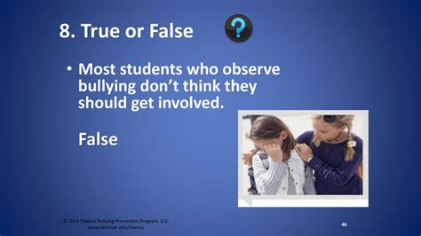 bullying true false quiz for 6th grade PDF