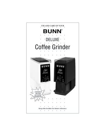 bunn bcg owners manual Doc