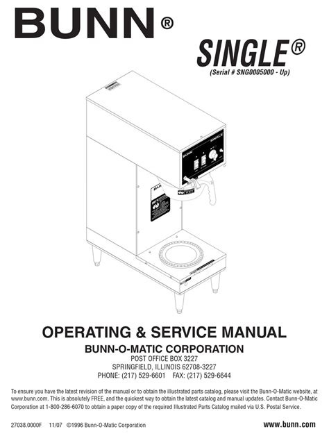 bunn icb coffee makers owners manual Doc
