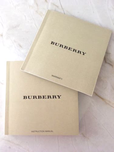 burberry 33506107 watches owners manual Epub