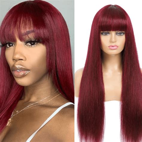 burgandy wig