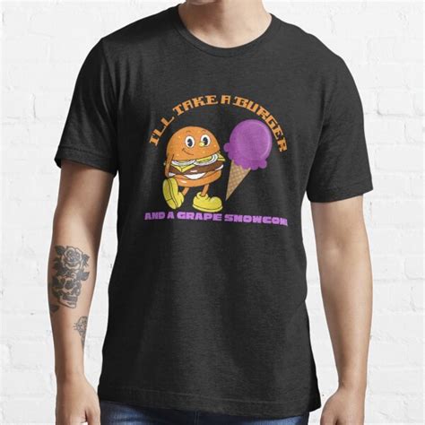 burger and grape snow cone shirt