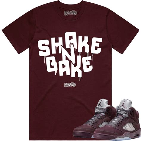 burgundy 5s shirt