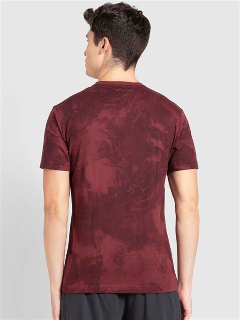 burgundy t shirt mens