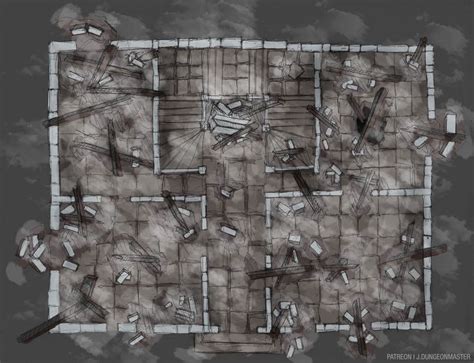 burned building dnd map