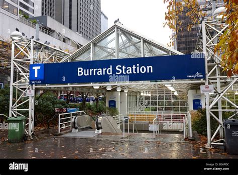 burrard skytrain station vancouver