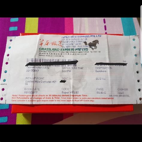 bus ticket from singapore to ipoh