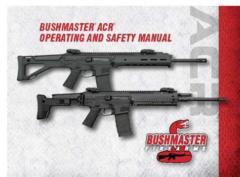 bushmaster acr operating and safety manual PDF