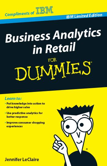 business analytics in retail for dummies ibm limited edition pdf PDF