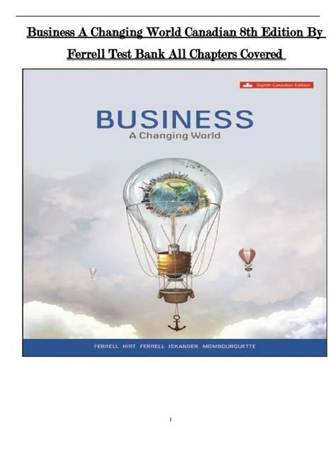 business changing world 8th edition Kindle Editon