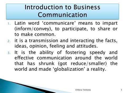 business communication introduction to business communication Reader