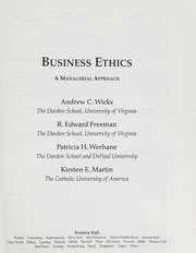 business ethics managerial approach wicks ebooks pdf PDF