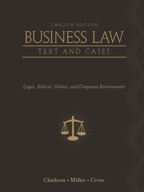 business law 12th edition clarkson pdf PDF
