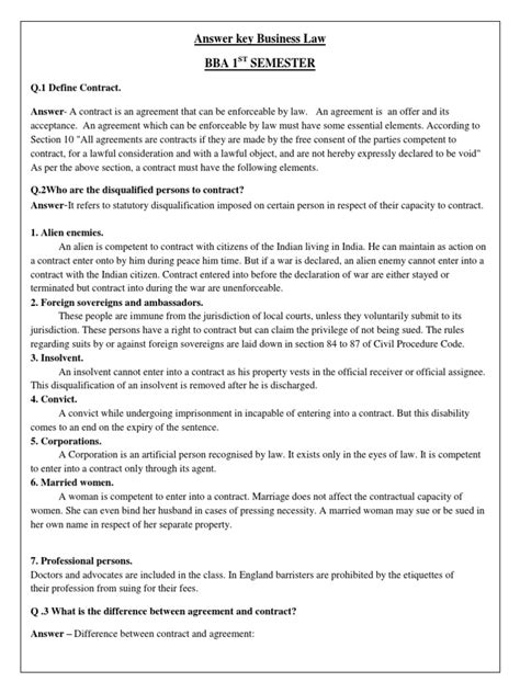 business law paper samples Reader