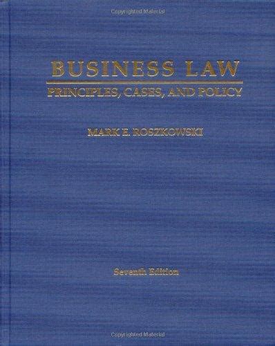 business law principles cases and policy Epub