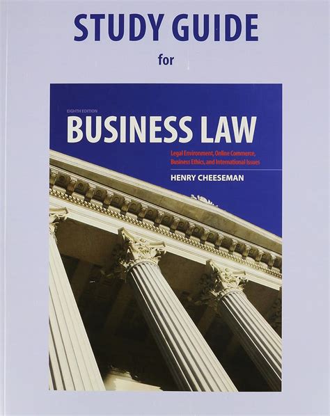 business law study guide cheeseman Kindle Editon